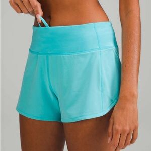 LULULEMON Electric Blue Speed Up 4" Lined Shorts
